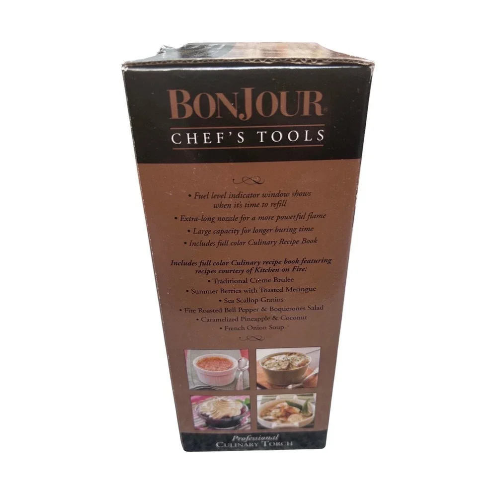 Bonjour Chef's Tools Professional Culinary Torch Fuel Level Indicator Kitchen